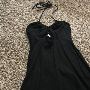 Hollister Black Babydoll Dress Sleeveless Halter for Night Out